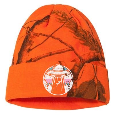 Alien Abduction Transg Pride Lgbtq Gaylien Transg Ufo Kati Licensed 12" Camo Beanie