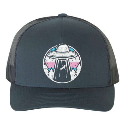 Alien Abduction Transg Pride Lgbtq Gaylien Transg Ufo Yupoong Adult 5-Panel Trucker Hat