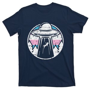 Alien Abduction Transg Pride Lgbtq Gaylien Transg Ufo T-Shirt