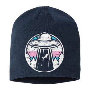 Alien Abduction Transg Pride Lgbtq Gaylien Transg Ufo Sustainable Beanie