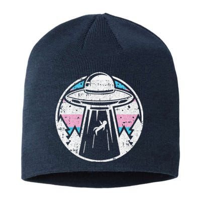 Alien Abduction Transg Pride Lgbtq Gaylien Transg Ufo Sustainable Beanie