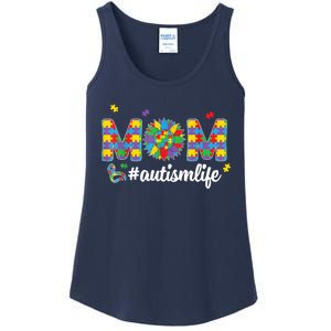 Autism Awareness Tee Mom Life For Autism Mom Ladies Essential Tank