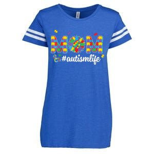 Autism Awareness Tee Mom Life For Autism Mom Enza Ladies Jersey Football T-Shirt