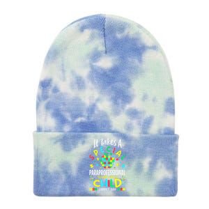 Autism Awareness Teacher Special Paraprofessional Gift Tie Dye 12in Knit Beanie