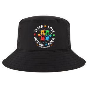 Autism Awareness Teacher Teach Hope Love Inspire Cool Comfort Performance Bucket Hat