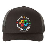 Autism Awareness Teacher Teach Hope Love Inspire Yupoong Adult 5-Panel Trucker Hat