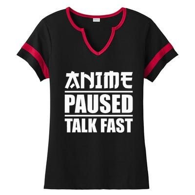 Anime Art Teen Girl Anime Merch Anime Lovers Ladies Halftime Notch Neck Tee