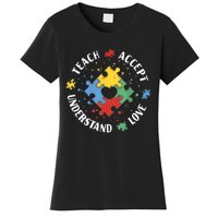 Autism Awareness Teacher Teach Accept Understand Love Women's T-Shirt