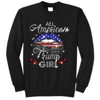 All American Trump Girl Mouth Diamond Sweatshirt