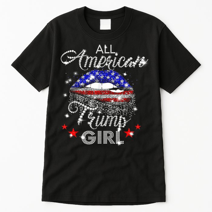 All American Trump Girl Mouth Diamond Tall T-Shirt