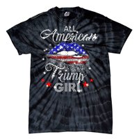 All American Trump Girl Mouth Diamond Tie-Dye T-Shirt