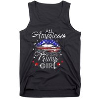 All American Trump Girl Mouth Diamond Tank Top