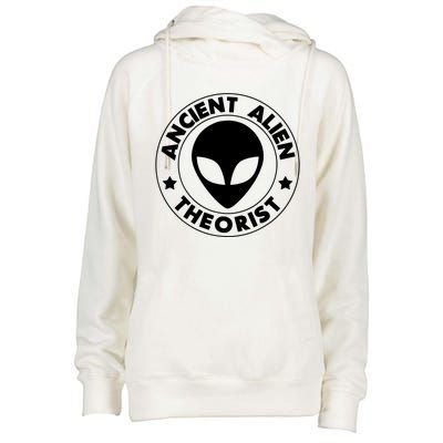 Ancient Alien Theorist Womens Funnel Neck Pullover Hood