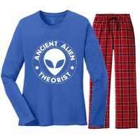 Ancient Alien Theorist Women's Long Sleeve Flannel Pajama Set 