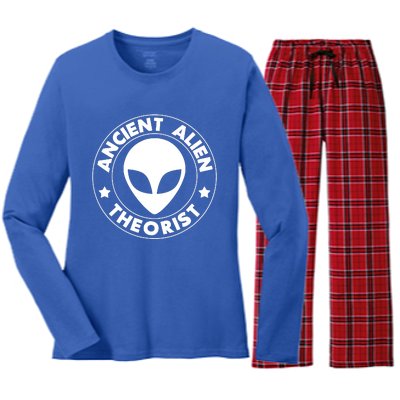 Ancient Alien Theorist Women's Long Sleeve Flannel Pajama Set 