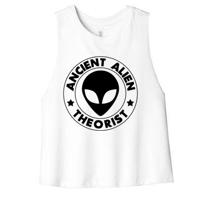 Ancient Alien Theorist Women's Racerback Cropped Tank