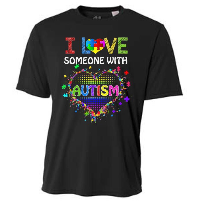 Autism Awareness Tee Autism Mom I Love Someone With Autism Cooling Performance Crew T-Shirt