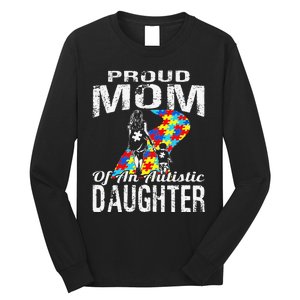 Autism Awareness Tee Proud Mom Autistic Daughter Long Sleeve Shirt