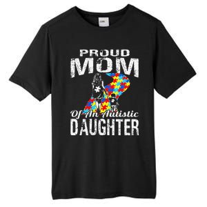 Autism Awareness Tee Proud Mom Autistic Daughter Tall Fusion ChromaSoft Performance T-Shirt