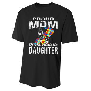 Autism Awareness Tee Proud Mom Autistic Daughter Performance Sprint T-Shirt