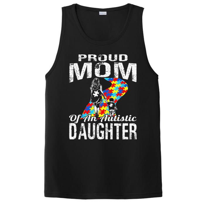 Autism Awareness Tee Proud Mom Autistic Daughter PosiCharge Competitor Tank