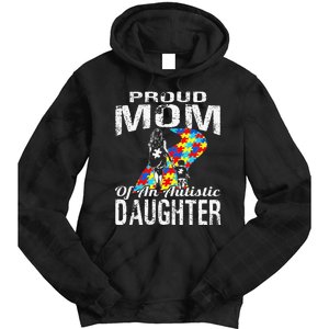 Autism Awareness Tee Proud Mom Autistic Daughter Tie Dye Hoodie