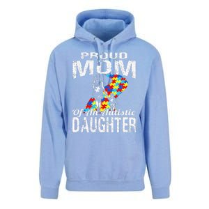 Autism Awareness Tee Proud Mom Autistic Daughter Unisex Surf Hoodie