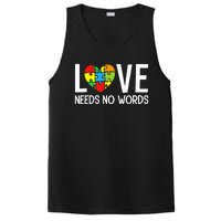 Autism Awareness Teacher Love Needs No Word Special Ed PosiCharge Competitor Tank