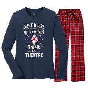 Anime And Theatre Cute Gift Girls Women Women's Long Sleeve Flannel Pajama Set 