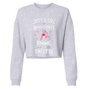 Anime And Theatre Cute Gift Girls Women Cropped Pullover Crew