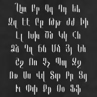 Armenian Alphabet Unique Script Writing Armenia Pride Microfiber Hand Towel