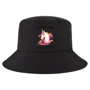 Aunticorn Aunt Unicorn More Awesome Auntie Cool Gift Cool Comfort Performance Bucket Hat