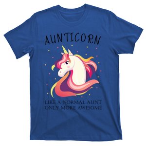 Aunticorn Aunt Unicorn More Awesome Auntie Cool Gift T-Shirt