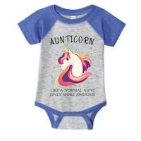 Aunticorn Aunt Unicorn More Awesome Auntie Cool Gift Infant Baby Jersey Bodysuit