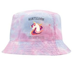 Aunticorn Aunt Unicorn More Awesome Auntie Cool Gift Tie-Dyed Bucket Hat