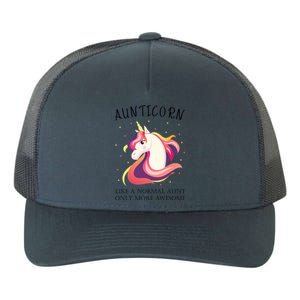 Aunticorn Aunt Unicorn More Awesome Auntie Cool Gift Yupoong Adult 5-Panel Trucker Hat