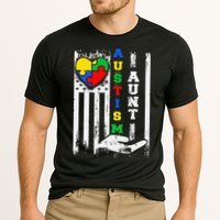 Autism Aunt US Flag Cooling Performance Crew T-Shirt