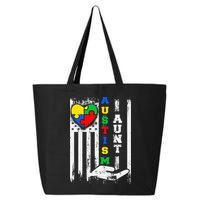 Autism Aunt US Flag 25L Jumbo Tote