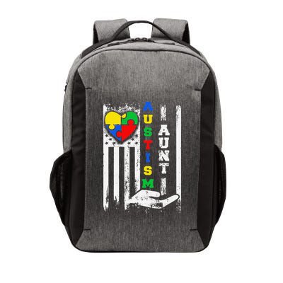 Autism Aunt US Flag Vector Backpack