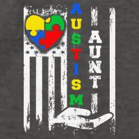 Autism Aunt US Flag Vector Backpack