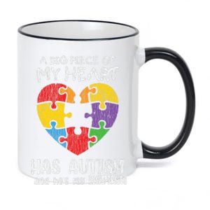 Autism Awareness Uncle Aunt Family Autistic Awareness 11oz Black Color Changing Mug