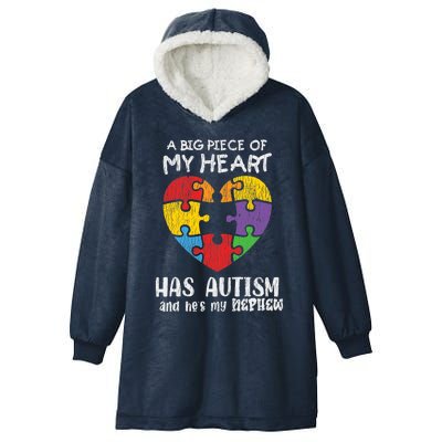 Autism Awareness Uncle Aunt Family Autistic Awareness Hooded Wearable Blanket