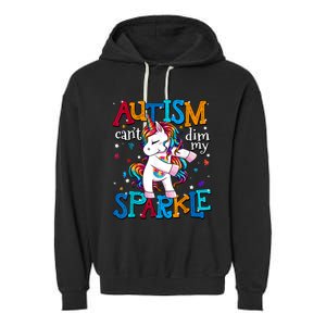 Autism Awareness Unicorn For Autism Mom Garment-Dyed Fleece Hoodie