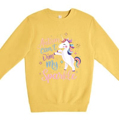 Autism Awareness Unicorn Gift Utism Mom Meaningful Gift Premium Crewneck Sweatshirt