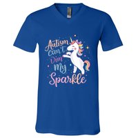 Autism Awareness Unicorn Gift Utism Mom Meaningful Gift V-Neck T-Shirt