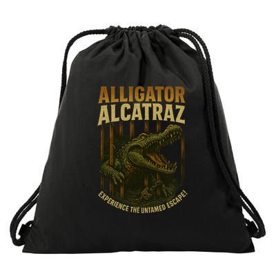 Alligator Alcatraz Untamed Escape Drawstring Bag