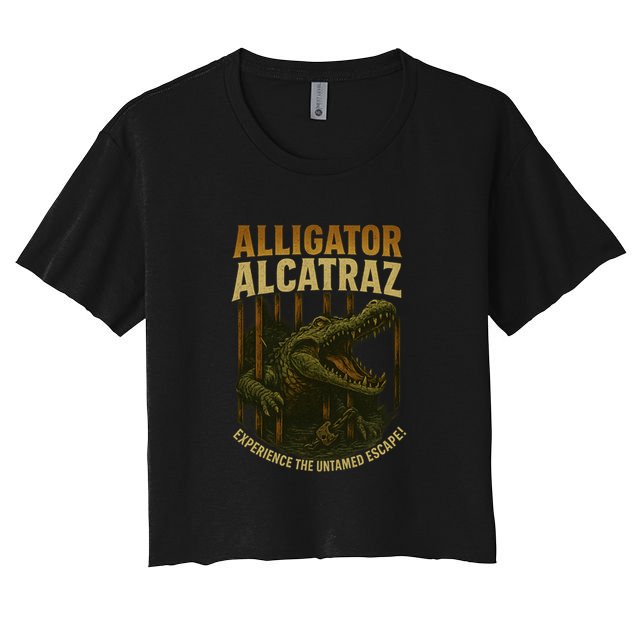 Alligator Alcatraz Untamed Escape Women's Crop Top Tee