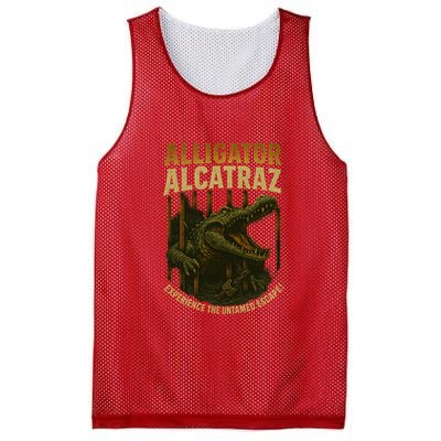 Alligator Alcatraz Untamed Escape Mesh Reversible Basketball Jersey Tank