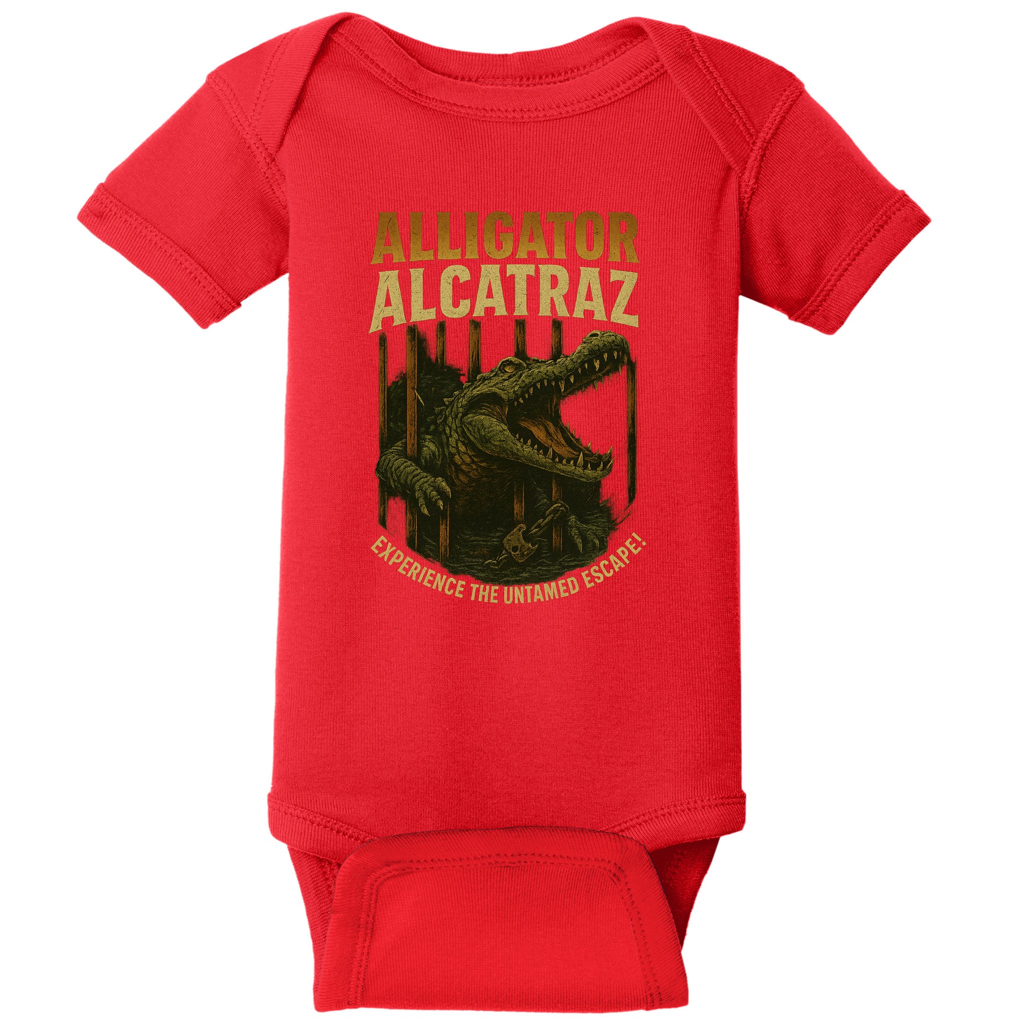 Alligator Alcatraz Untamed Escape Baby Bodysuit