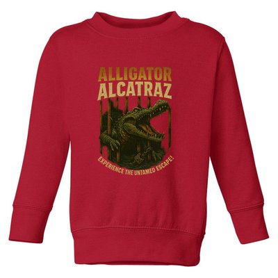 Alligator Alcatraz Untamed Escape Toddler Sweatshirt